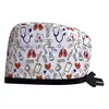 Gorro Quirúrgico Estampado de Algodón Ajustable Bolsa para Cabello Largo de Mujer Gorro Dentista Clínica Dental Gorro Esmerilado Comercio Exterior para Hombres