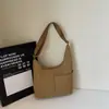Bolsa transversal minimalista casual de nicho, bolsa tote de grande capacidade para o trabalho, cor sólida, estilosa, personalidade artística, bolsa de ombro único