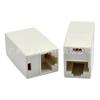 Rede pass-through 8P8C pass-through cabeça RJ45 conector de cabo de rede conector de par de cabo de rede bege atacado em grandes quantidades