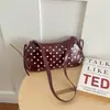 Lujo ligero moda callejera gran capacidad elegante lunares 2026 portátil de mano axila hombro cuadrado pequeño bolso para mujer