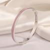 Pulsera de Acero de Titanio, Pulsera de Zirconia Oro Rosa de Lujo Ligero para Mujer, Pulsera de Acero Inoxidable de Moda Europea y Americana de Gama Alta de Nicho