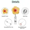 Impresión UV Fácil Pegamento de Doctor Hebilla de Tirar Pinza de Cocodrilo Flor de Tirar Fácil Día de la Enfermera Regalo Insignia Retráctil