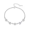 Pulseira Jade Hongyu Zircônia Lilás Púrpura Nebulosa Cubo de Açúcar - Luxo Leve, Nicho, Alto Padrão, Joia de Mão Elegante - Venda Direta do Fabricante