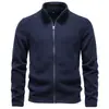 2026 Otoño/Invierno Comercio Exterior Transfronterizo Chaqueta Polar Softshell Suave para Hombre Talla Europea Sudadera con Cremallera para Hombre de Comercio Exterior