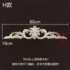 Talla de madera Flor de ángulo Calcomanía europea Accesorios para muebles Flor de madera Flor para puerta de madera Flor finamente tallada Pegatina de madera maciza Decoración
