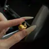 Accesorio DIY bañado en oro del mismo estilo de Puzo Gold Store, collar con colgante de delfín pequeño incrustado de diamantes, cadena personalizada para la clavícula para mujer, regalo para novia