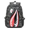 Mochila escolar Oxford Shark Cross-border, escola primária, 4ª, 5ª e 6ª séries, mochila de grande capacidade, mochila simples personalizada para homens