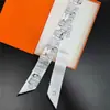 Cinta Decorativa Versátil Estilo Coreano de 120 cm de Largo Extendido Estilo Jaula de Pájaros para Atar Bolsos, Pañuelo de Seda, Pañuelo Pequeño para el Cuello, Goma para el Cabello, Bufanda