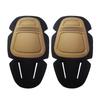 Conjunto de Proteção Tática para Joelhos e Cotovelos G3 Material de Borracha Espuma Eva Protetor para Exterior Cáqui Preto Velcro