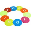 Equipo de Entrenamiento Sensorial de Fútbol y Baloncesto para Jardín de Infancia Números y Letras Disco Plano Antideslizante con Logo Almohadilla Señalizadora Obstáculo