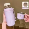 Copo térmico para meninas, alto valor estético, aço inoxidável 316, copo para infusão de chá de grande capacidade, copo d'água específico para estudantes, copo d'água portátil