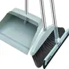 Juego de Escoba y Recogedor para Limpieza del Hogar, Ampliado y Engrosado, Cerdas Suaves Que No se Pegan al Cabello, Escoba y Recogedor Individual