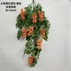 Plantas Verdes Penduradas na Parede Planta-Aranha Flores Artificiais Plantas Verdes Pendentes Samambaias Tubos de Parede Decoração de Teto Folhas de Samambaia Cipós