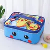 Bolsa Lancheira Estudante Desenho Animado Bolsa Térmica Plana Bolsa de Mão Bolsa Lancheira Infantil Fofa Bolsa Lancheira Impermeável com Bolsa para Refeição