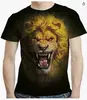 Serie de Ropa para Hombre Popular Animal Color Transfronteriza Europea y Americana 2024 Camiseta 3Dt Impresión Digital Cuello Redondo