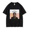 Camiseta Meme Engraçada Kanye West Masculina Estilo Hip Hop Rap Vintage