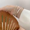 Pulsera de Corazón con Cuentas Redondas para Mujer, Elegante y a la Moda, Nueva Pulsera Sencilla con Diseño Único, Joyería de Moda