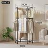 Perchero Giratorio Moderno y Sencillo Esencial para Dormitorio Diseño Giratorio de 360 grados de Pie Almacenamiento Interior de Múltiples Niveles y Secado de Ropa