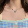 Collar de Mariposa Dulce y Fresco para Niña, Exquisito y de Moda, Borla Metálica Resistente, Versátil y Único, Cadena Elegante para Clavícula para Mujeres