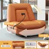 Sillón sofá individual, sofá cápsula espacial, sofá reclinable eléctrico giratorio para sala de estar, mecedora multifuncional de cuero WY