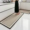Alfombrilla de suelo de tierra de diatomeas de lujo ligero de alta gama, juego de dos piezas para uso doméstico, resistente a la suciedad, antideslizante, absorbente de agua, absorbente de aceite, alfombrilla de cocina