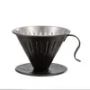 Acero Inoxidable 304 Filtro V60 Universal Goteo Estampado Taza de Café Manual Taza Filtro Utensilio