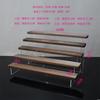 Madera Maciza Color Curry Profundo Hecho a Mano Estante Escalera Utilería Exhibidor Esmalte de Uñas Decoración de Marca de Dos Puntos Estante Exhibidor Acrílico