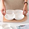 Plato para Frutas Dieléctrico Hogar Sala de Estar Mesa de Café Plato de Cerámica Lujo Ligero Plato para Snacks Frutos Secos Plato de Frutas Año Nuevo Plato para Frutas Plato de Cena
