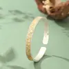 Pulsera de la Fortuna con Mariposa de Esmalte Plateado para Mujer, Diseño Abierto Pintado en Oro Estilo Chino, Pulsera de Plata Pura de Lujo Ligero con Palabras Auspiciosas