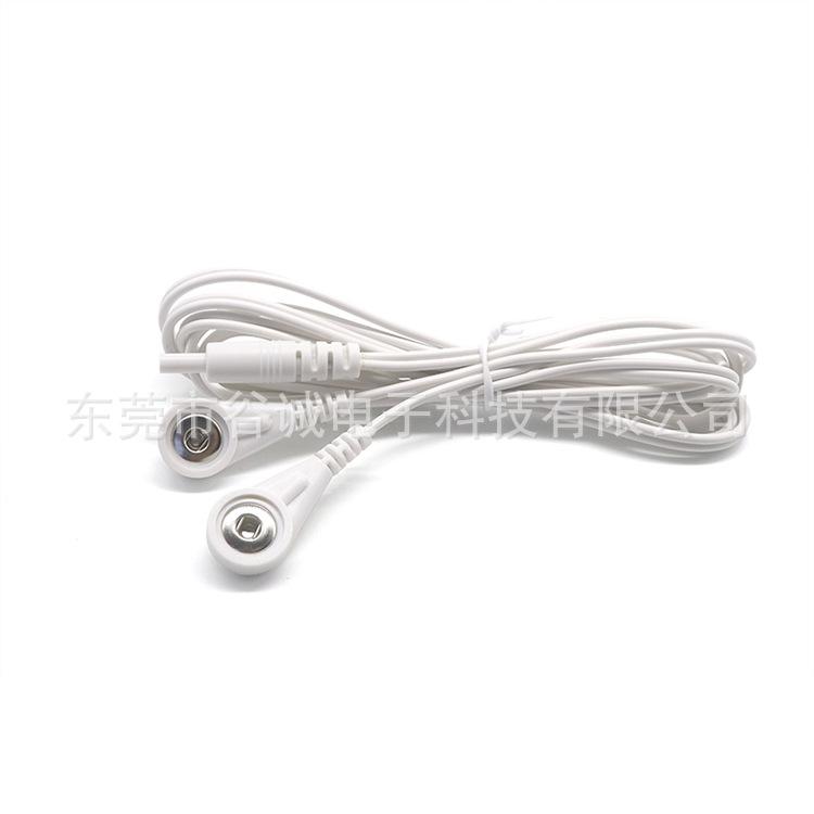 DC2.35公头 TO 3.5电极母扣X2
