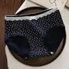 Ropa Interior de Algodón Puro para Mujer 10A Antibacteriana Dulce Floral Cintura Media Alargada Entrepierna de Algodón Puro Cómodos y Transpirables Calzones para Mujer
