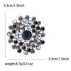 Broche de diente de león de aleación de moda coreana con diamantes de colores, temperamento dulce y elegante para damas, ramillete para vestido, alfiler de joyería