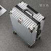 Mala de Viagem Grande Capacidade Estrutura de Alumínio Mala Trolley Alumínio Aeronáutico Mala de Bordo Mala Espessa com Senha