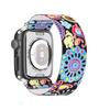Adecuado para Correa de Reloj Appleiwatch Generación S5678 Elástico Jacquard Estampado de Leopardo Apple Nylon Tejido Correa de Círculo Único