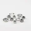 Anillo de pulsera de cordón con cuentas de plata Xizang de aleación, separadores de cordón, anillo de cuentas de cristal, cuentas sueltas, cuentas de hilo, accesorios de joyería DIY