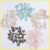 Conjunto Multicolorido de 26 Letras Inglesas de Liga Metálica com Gotejamento Dupla Face para Pulseiras e Brincos DIY Acessórios de Marca Artesanato Atacado
