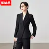 Traje Formal de Dos Piezas para Oficina de Mujer Otoño/Invierno 2026 Blazer Profesional para Presentadores Ropa de Trabajo de Alta Gama Médico Estética