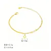 Pulsera de Acero Inoxidable Cuadrada Pequeña Empalmada de Trébol de Cuatro Hojas Estilo Nuevo, Sensación de Lujo Ligero y Alta Gama, Joyería Versátil Chapada en Oro Plateado