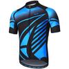 Traje de ciclismo estampado respirável de secagem rápida que absorve a umidade para o verão, traje de manga curta, jaqueta para mountain bike, variedade