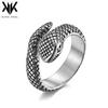 Anillo Viper de Acero Inoxidable de Estilo Frío Medio Personalidad Animal Pequeño con Forma de Serpiente Anillo de Acero Titanio Regalo de Cumpleaños