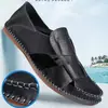 Sandálias Masculinas Estilo Novo Chinês, Sapatos Brancos Respiráveis, Sandálias Romanas de Praia Versáteis da Moda com Solas de Borracha