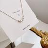 Collar de perlas naturales de agua dulce para mujer, personalizado, sencillo, de Internet, con diseño de nicho ligero y ligero, con colgante de estilo nuevo, cadena de clavícula moderna.