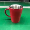 Nueva taza de café, taza de cerveza, taza de viaje cónica de acero inoxidable de doble capa y mango simple, portátil y simple, del fabricante