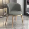 Silla de respaldo casual minimalista moderna de lujo ligero silla para el hogar balcón recepción oficina silla de comedor para té con leche silla de ocio