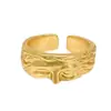 Anillo de media cara de Venus para hombre, estilo minimalista exagerado, anillo para el dedo índice, estilo europeo y americano de moda, anillo abierto