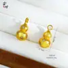 Accesorios en Forma de Calabaza Chapados en Oro Cepillado con Diamantes, Cobre Electrochapado, Calabaza Chapada en Oro, Colgante Lindo, Versátil, Lujo Ligero, Exquisito