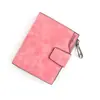 Billetera Nueva para Mujer Corta con Cierre de Cremallera y Hebilla Gran Capacidad Múltiples Ranuras para Tarjetas Billetera Pequeña Esmerilada Billetera Billetera para Mujer