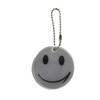 Llavero con etiqueta de cara sonriente, accesorios colgantes, material reflectante, suministros de seguridad