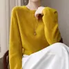Nuevo estilo, corte relajado, transfronterizo, tejido de siete agujas, suéter de cuello redondo para mujer, top de punto, listo para usar, suave y amigable con la piel, corte holgado y cómodo para el invierno