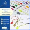 Fio de Etiqueta de Poliéster com Pino Único para Roupas, Cordão Quadrado Colorido para Bolsas, Fio de Etiqueta Universal com Fivela, Processamento Personalizado